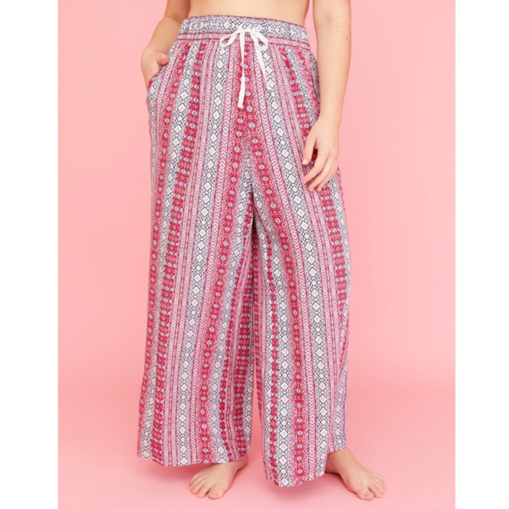 WOVEN WIDE LEG SLEEP PANT WITH POCKETS SZ 14/16